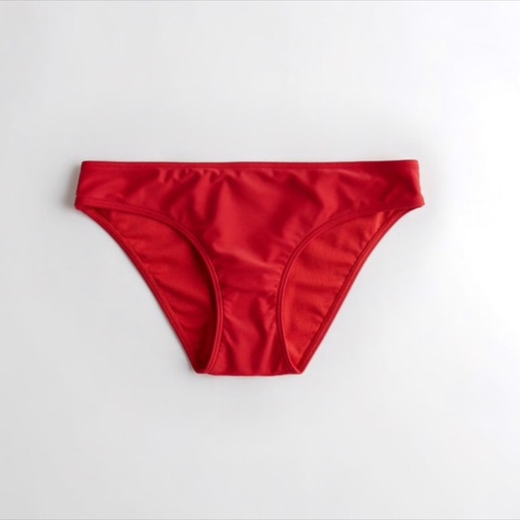 Hollister Wrap triangle bikini top and red bottom - Picture 5 of 7